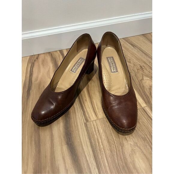 Quercioli Firenze Vintage Leather Heels Handmade in Italy euro sz 38 or 7.5 - Picture 13 of 14